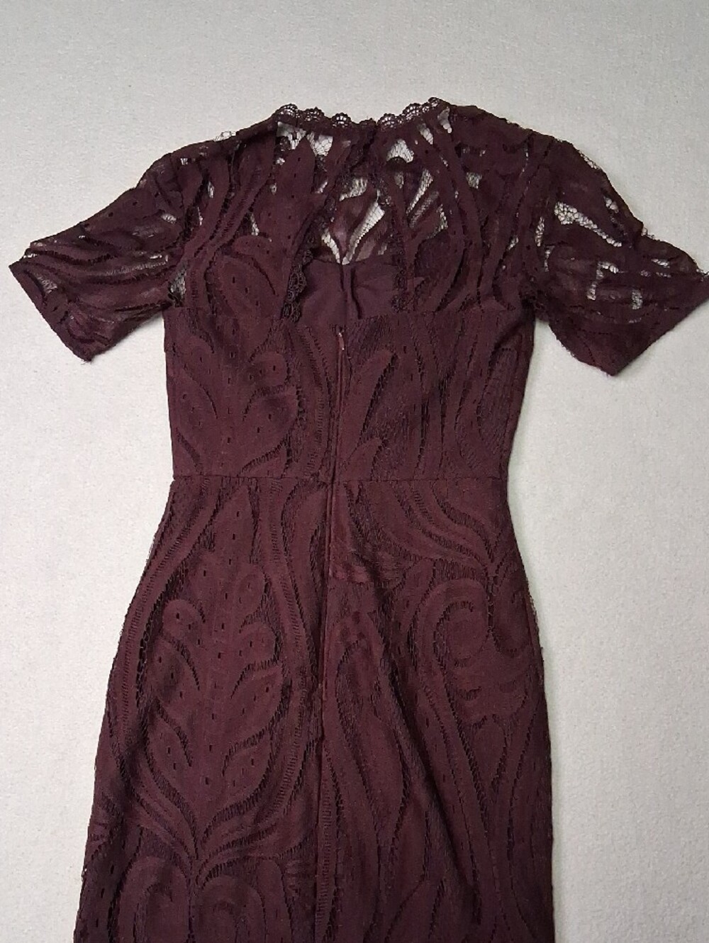 Love Plum Lace Midi Sheath Dress - Picture 9 of 12